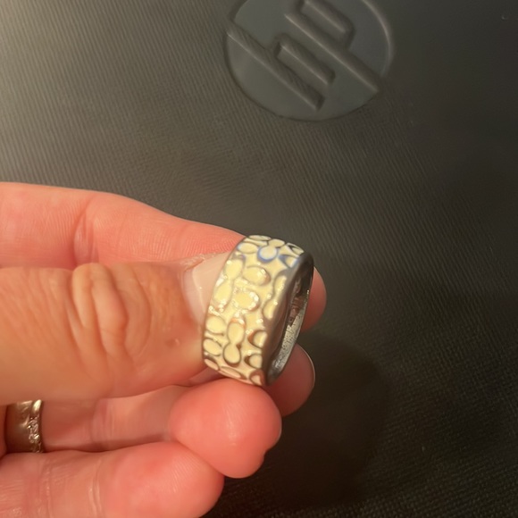 Classic coach C white and sliver band size 6 - Picture 3 of 3